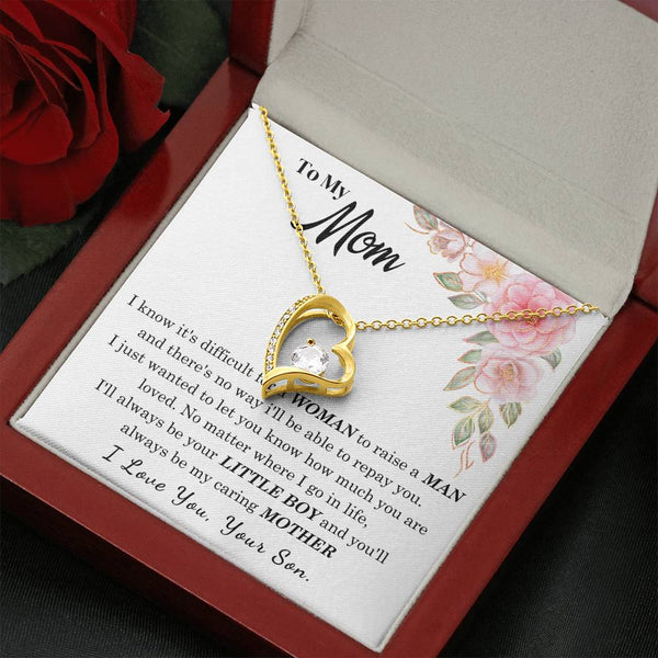 [Only a few left] To My Loving Mother - I love you  (Forever Love Necklace)