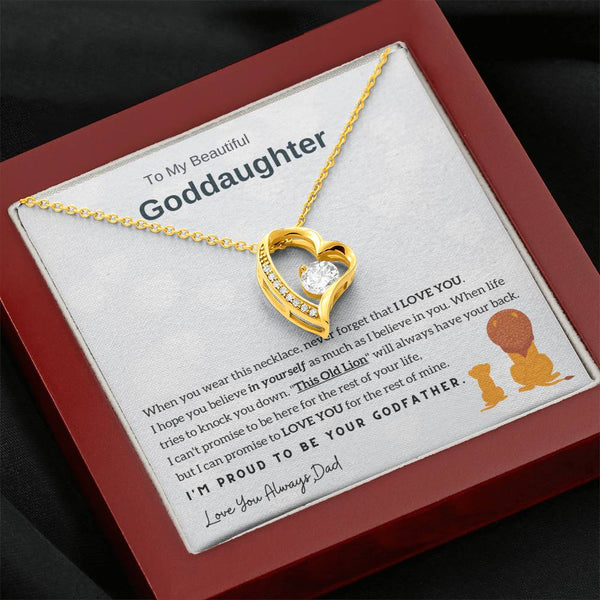 To My Goddaughter, I am proud to be your godfather