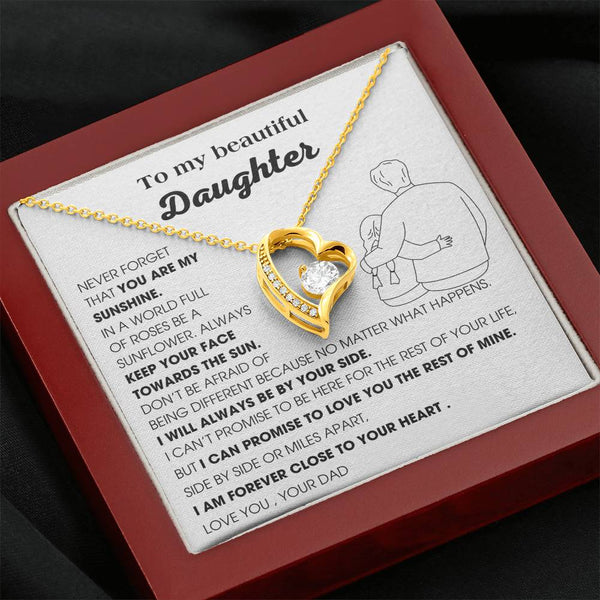 [Few left only] To My Daughter, YOU ARE MY SUNSHINE - KEEP YOUR FACE TOWARDS THE SUN