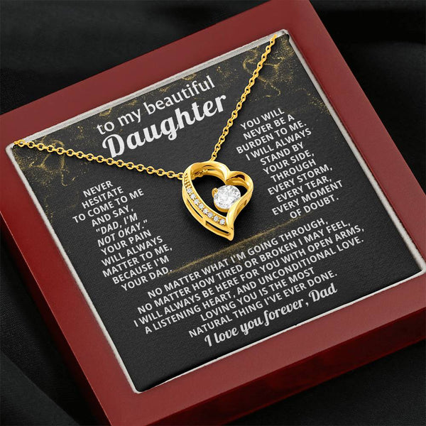 TO MY BEAUTIFUL DAUGHTER, I will always stand by your side, through every storm