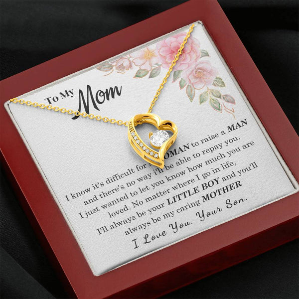 [Only a few left] To My Loving Mother - I love you  (Forever Love Necklace)