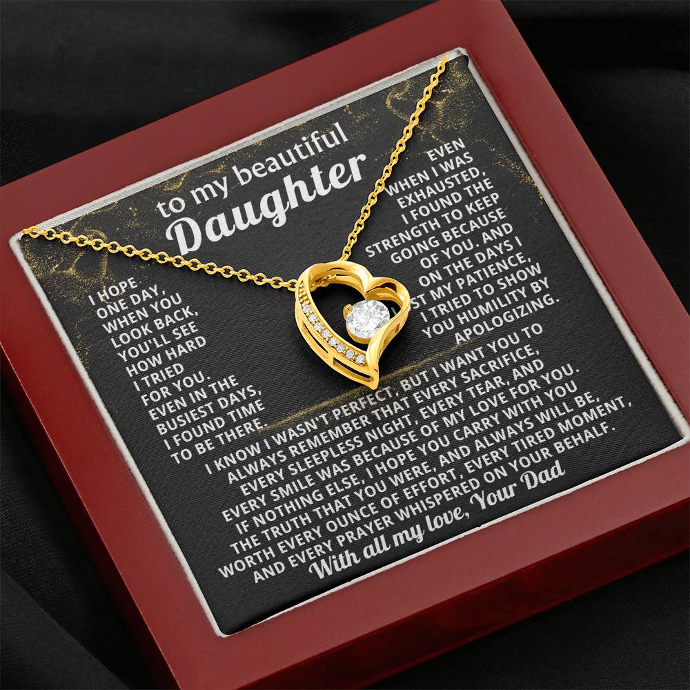 TO MY BEAUTIFUL DAUGHTER, I tried to show you humility by apologizing