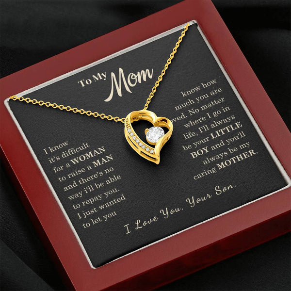 [Almost Sold Out] To My Mom - I Love You Mother  - Forever Love Necklace