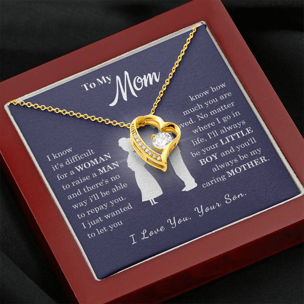 [Almost Sold Out] To My Mom - Loved Mother - Forever Love Necklace