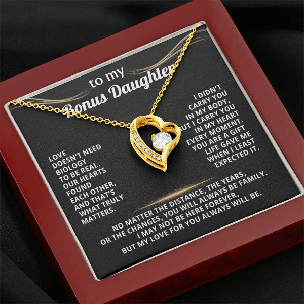 To My Bonus Daughter, Our hearts found each other