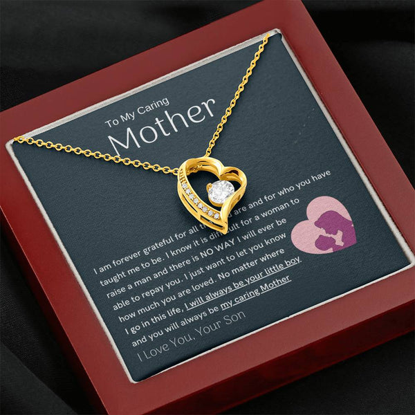 To My Loving Mother - You are my sunshine, I will always be your little boy (Only a Few Left) - Forever Love Necklace