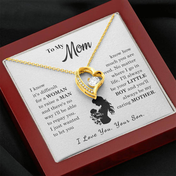 [Only a few left]  To My Mom - Loved Mother  - Necklace