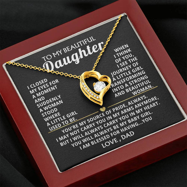 (Only a few left) TO MY BEAUTIFUL DAUGHTER - Strong and beautiful woman