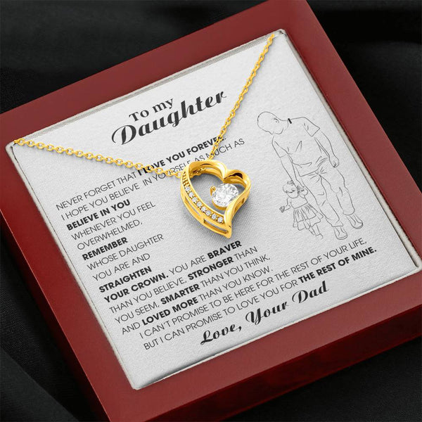 [Only a few left] To My Daughter, Never Forget That I Love You Forever