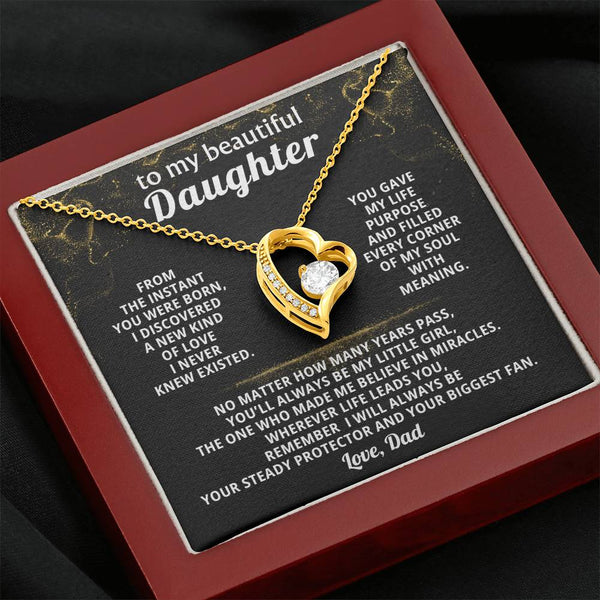 To my beautiful Daughter, remember I will always be your steady protector and your biggest fan