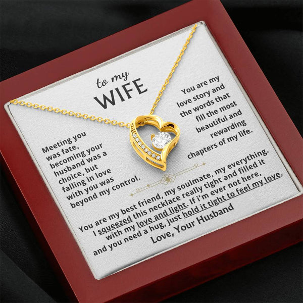 [ Forever Love ] To My Wife - When You Need A Hug , Hold This Close To Feel My Love