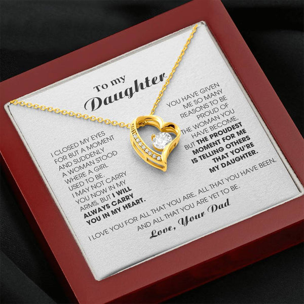 [Almost Sold Out] To My Daughter -  I will ALWAYS carry you in my heart