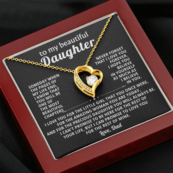 TO MY BEAUTIFUL DAUGHTER, I LOVE YOU FOR THE LITTLE GIRL