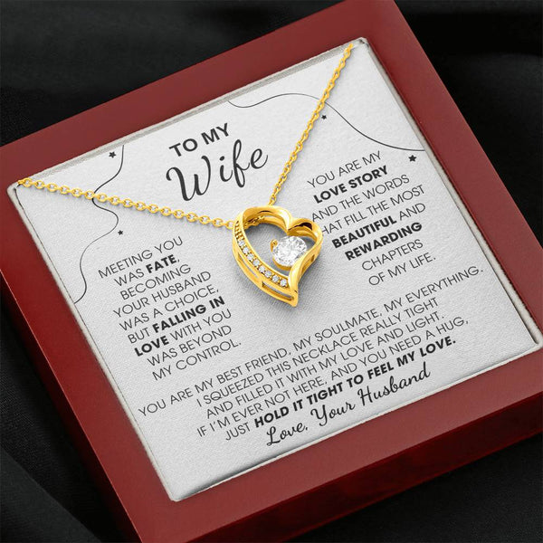[Almost Sold Out] To My Wife, Hold This Close To Feel My Love  - Forever Love Necklace