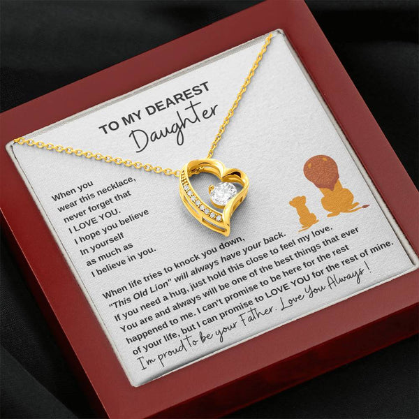 [ Only A Few Left ] To My Dearest Daughter , If you need a hug, just hold this close to feel my love