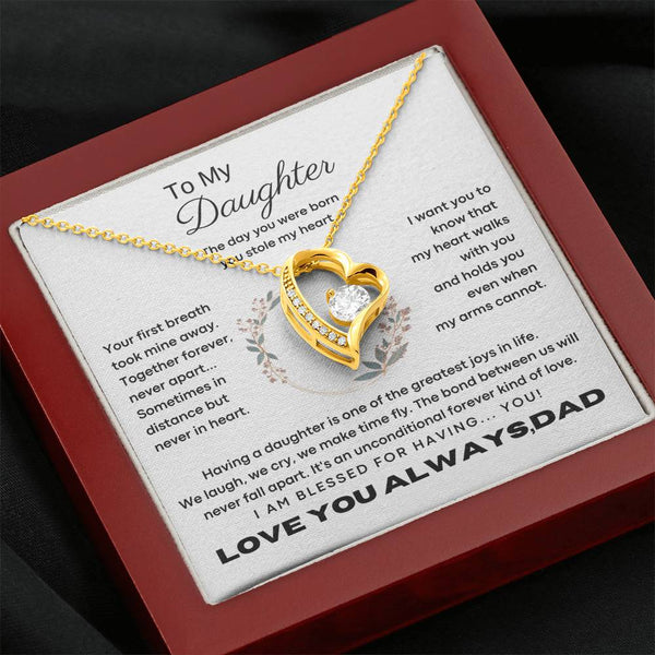 [Only a few left] To My Daughter - The day you were born you stole my heart - Flower