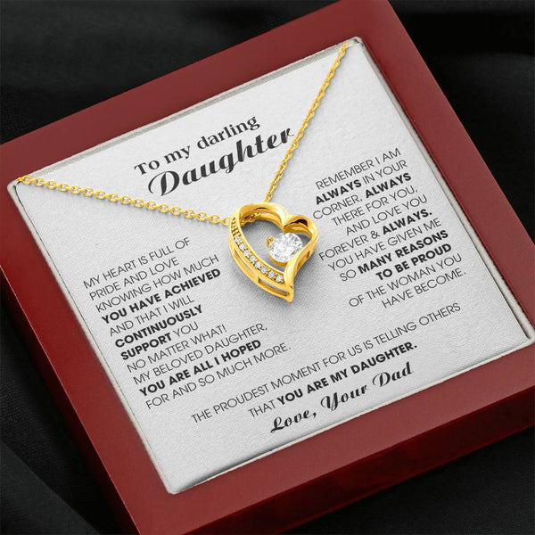 [ Forever love necklace ] To My Darling Daughter - You have been an incredible blessing in my life