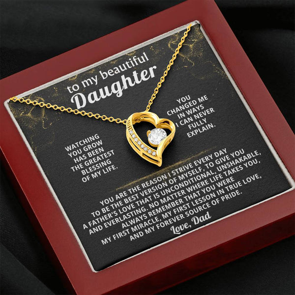 TO MY BEAUTIFUL DAUGHTER,  Always remember that you were my first miracle