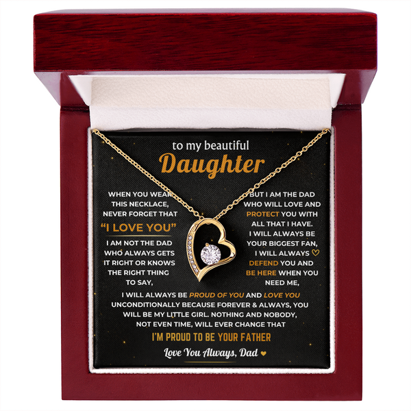 To My Daughter, Dad Will Always Protect You - Forever Love