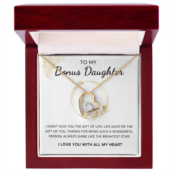 Bonus Daughter Gift, Daughter in Law Gift, Bonus Daughter Jewelry , Heart Shape