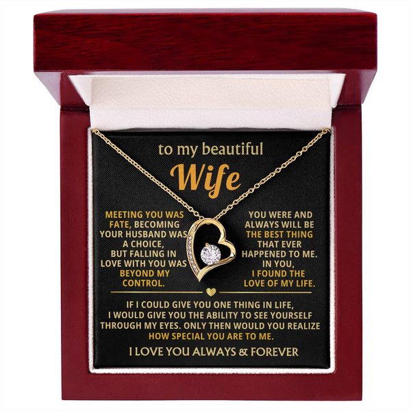 (Almost Gone) To My Beautiful Wife - I found the love of my life [ Forever love necklace ]