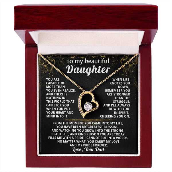 TO MY BEAUTIFUL DAUGHTER, Nothing in this world that can stop you when you put your heart and mind into it