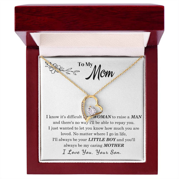 [Only a few left] To My Mom - I Love You Mother  - Forever Love Necklace