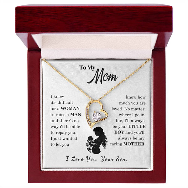 [Only a few left]  To My Mom - Loved Mother  - Necklace