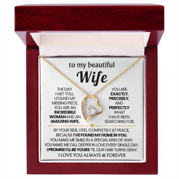 To My Beautiful Wife - I found my missing piece