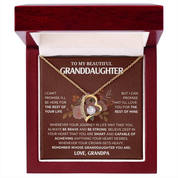 To My Granddaughter Necklace, Granddaughter Jewelry Gift,  Granddaughter Necklace,  Gift For Her, Best Gift For Girls