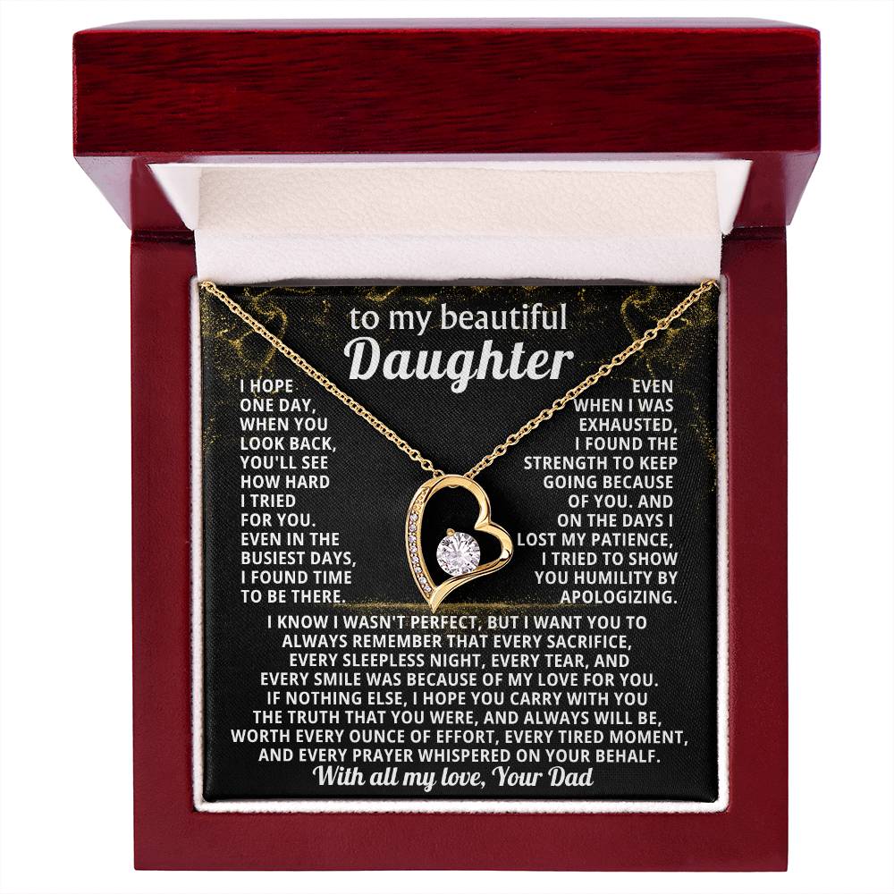 TO MY BEAUTIFUL DAUGHTER, I tried to show you humility by apologizing