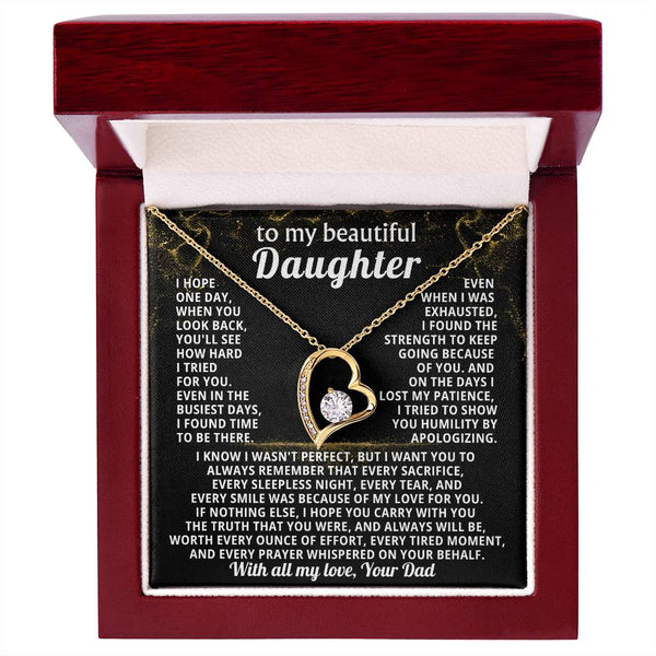 TO MY BEAUTIFUL DAUGHTER, I tried to show you humility by apologizing