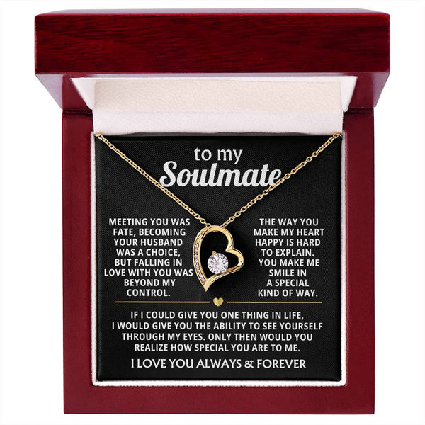 (Only a few left) TO MY SOULMATE - You make me smile in a special kind of way