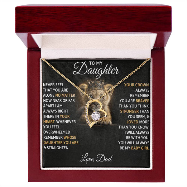 To My Beautiful Daughter, I AM ALWAYS RIGHT THERE IN YOUR HEART