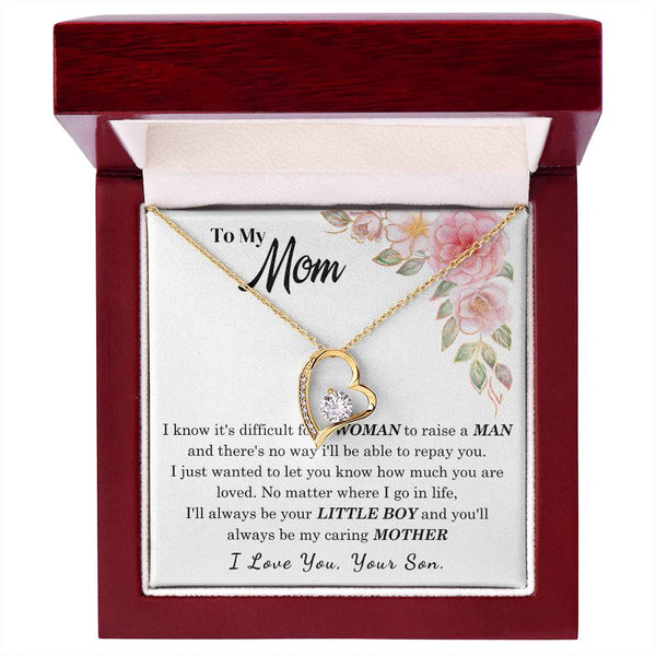 [Only a few left] To My Loving Mother - I love you  (Forever Love Necklace)
