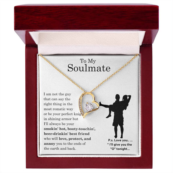 To My Beautiful Soulmate ,  Gift For Soulmate , Gift For Wife,  Forever Love Necklace, Top Gift for Women, Funny quote
