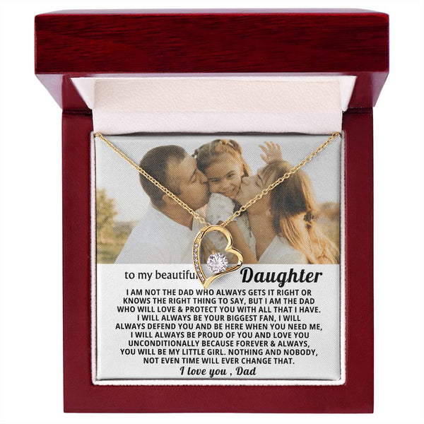 To My Beautiful Daughter,I will always be your biggest fan - my little girl - Personalized