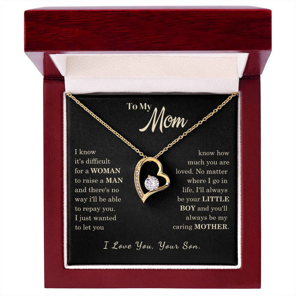 [Almost Sold Out] To My Mom - I Love You Mother  - Forever Love Necklace