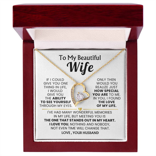 TO MY BEAUTIFUL WIFE - MEETING YOU IS THE ONE THAT STANDS OUT IN MY HEART