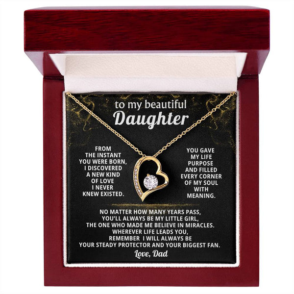 To my beautiful Daughter, remember I will always be your steady protector and your biggest fan