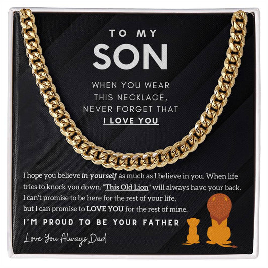 To My Son, I'm Proud To Be Your Father (Length Adjustable)