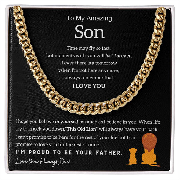To My Son - This Old Lion will always have your back [ Gift from Dad ]