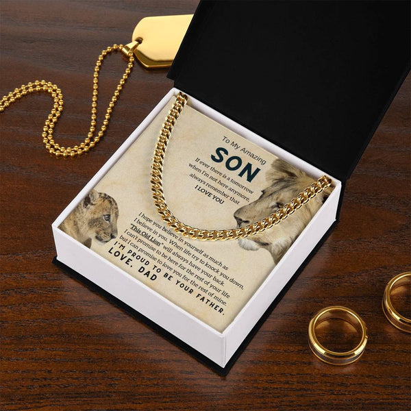 [ Few left only ] To My Son, This Old Lion will always have your back
