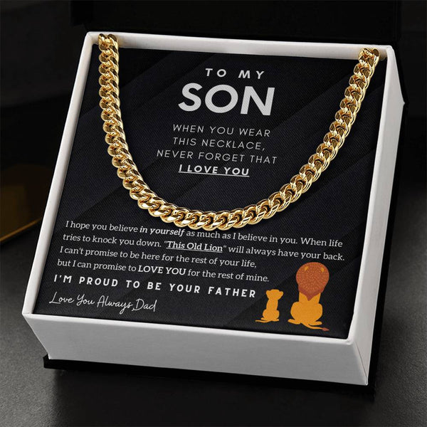 To My Son, I'm Proud To Be Your Father (Length Adjustable)