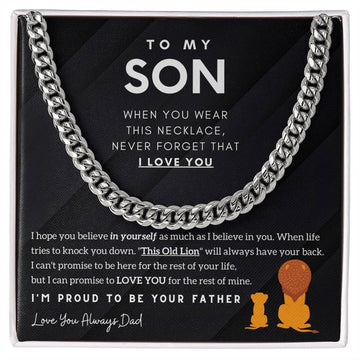 To My Son, I'm Proud To Be Your Father (Length Adjustable)