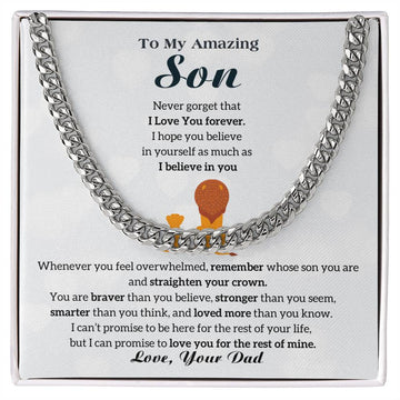 [ Few left only ] To My Son - I Love You Forever [ Gift from Dad to Son ]
