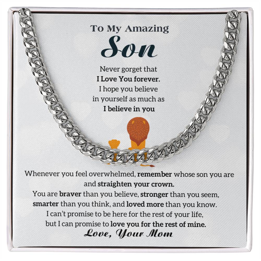 [ Few left only ] To My Son - I Love You Forever [ Gift from Mom to Son ]