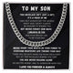 To My Son - This Necklace isn't just a gift, it's a piece of me