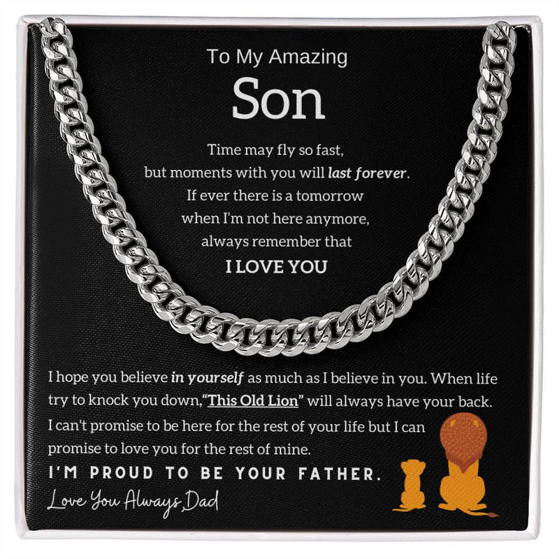 To My Son - This Old Lion will always have your back [ Gift from Dad ]