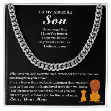 [ Few left only ] To My Son - I Love You Forever [ Gift from Mom ]